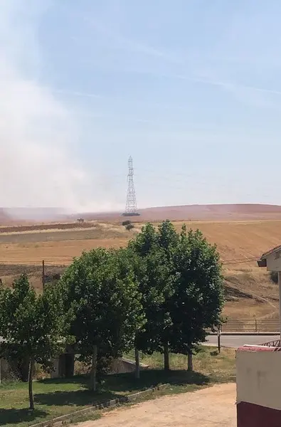 Zona de Andavías donde se inició el fuego. Foto infocyl