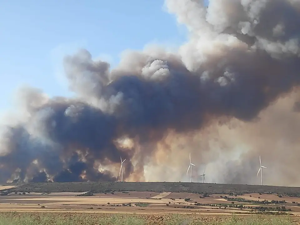 Segundo incendio desatado entre Losacio y Vegalatrave