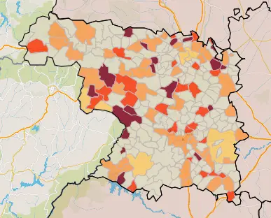 Mapa IA municipios a siete días (26 de julio)