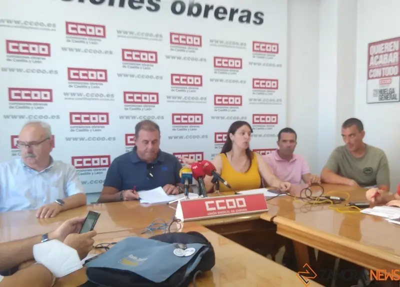 Rueda de prensa en CC OO sobre el CTR