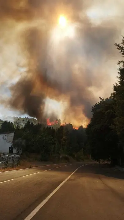 Imagen de archivo del incendio San Martín del Pedroso