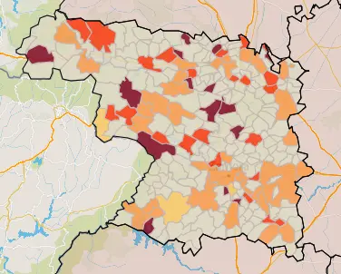 Mapa IA municipios a siete días (29 de julio)