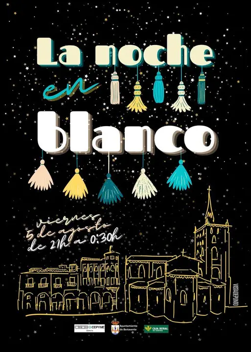 Cartel La noche en Blanco Benavente