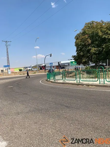 Lugar donde se produjo la colisión de los tres coches