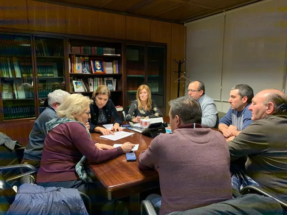 Delegada con alcaldes de la Guareña sobre carretera ZA-604 (archivo)