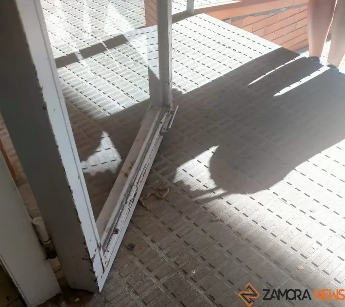 La pequeña culebra en la puerta de un inmueble en San José Obrero