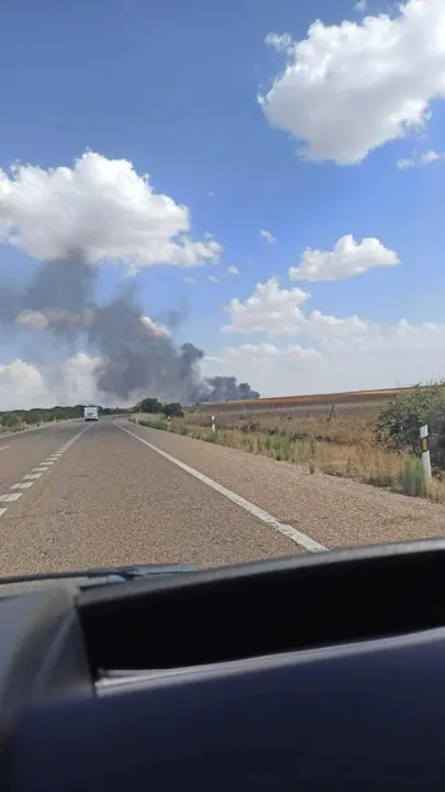 incendio autovía. Imagen de Archivo