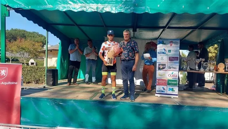 Alex Rodríguez, podio en la montaña en Landes