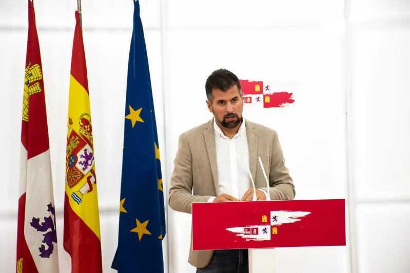 El secretario general del PSOE de Castilla y León, Luis Tudanca