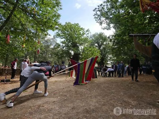 Baile de los pendones en el día de la Virgen de la Alcobilla. Fotografía: INTERBENAVENTE.ES
