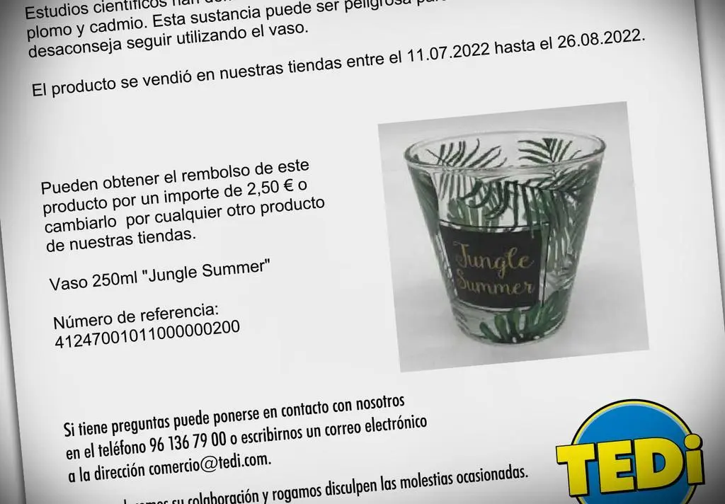 Retirada producto vía FACUA