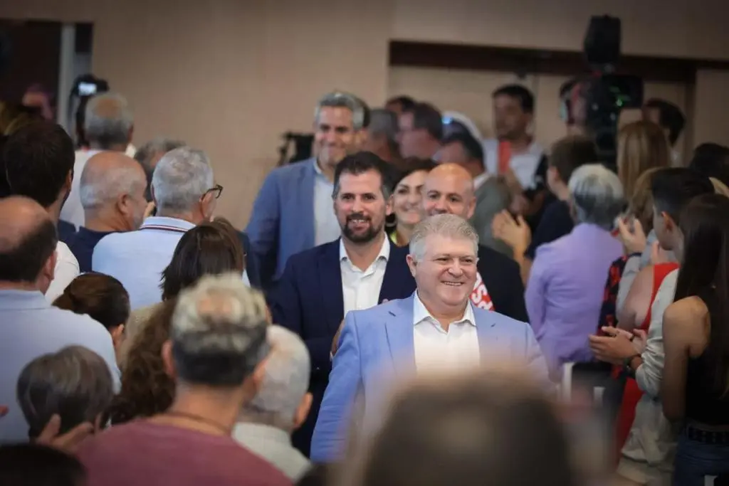 Luis Tudanca Luis Tudanca,  al término del Consejo Político del PSOE  celebrado esta mañana en Zaragoza
