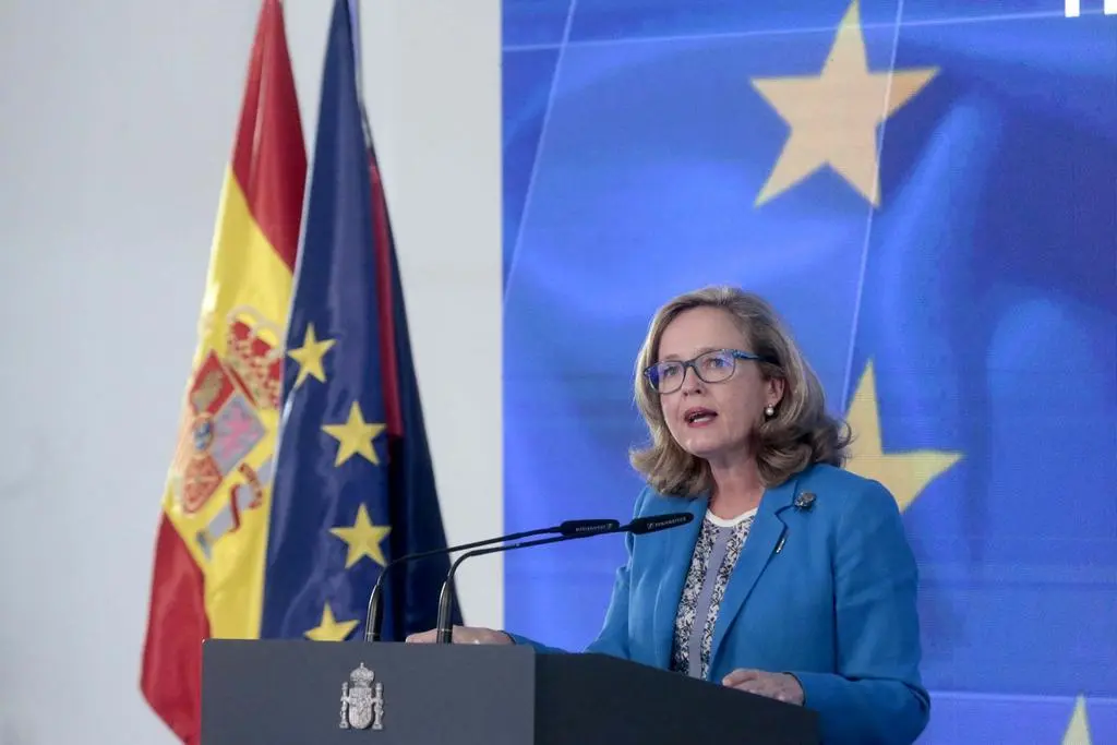 La vicepresidenta, Nadia Calviño