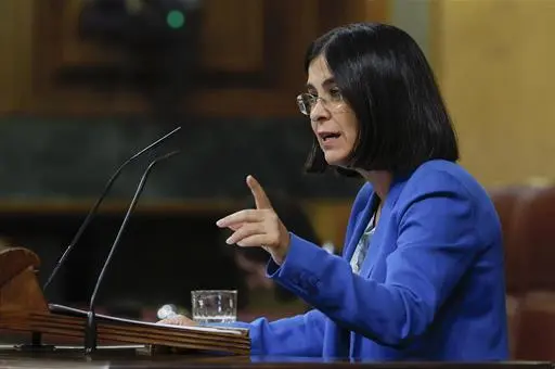 Carolina Darias durante su intervención en el Congreso de los Diputados