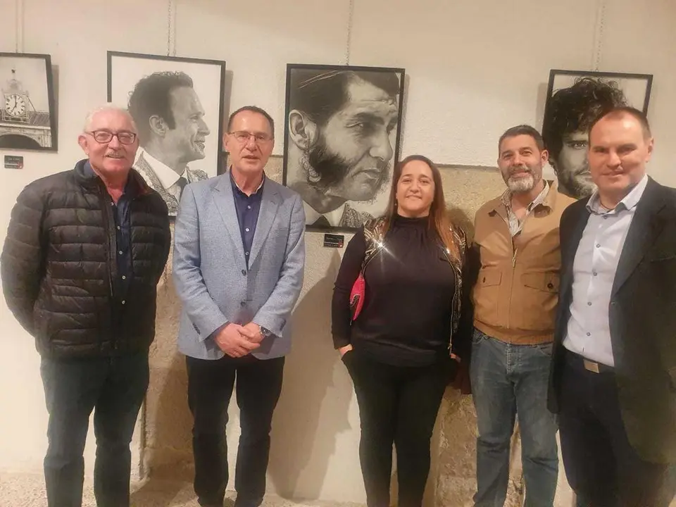 Ángel Blanco en la exposición Toreo a lápiz