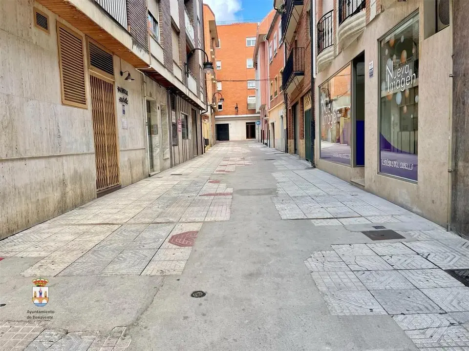 Pavimentación centro de Benavente