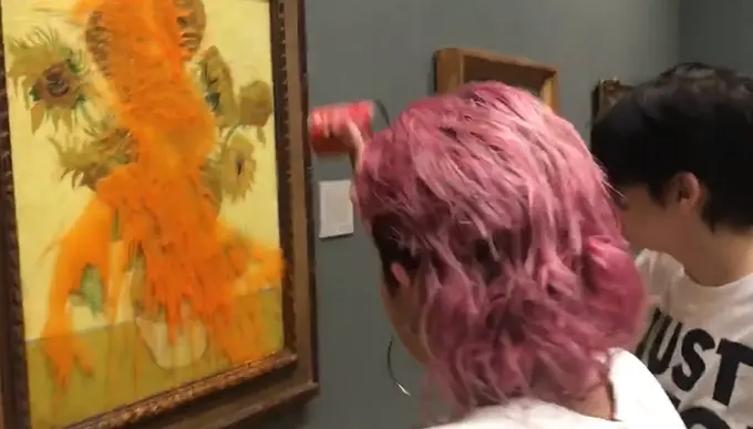 Daños producidos a la obra de Van Gogh en el National Gallery de Londres