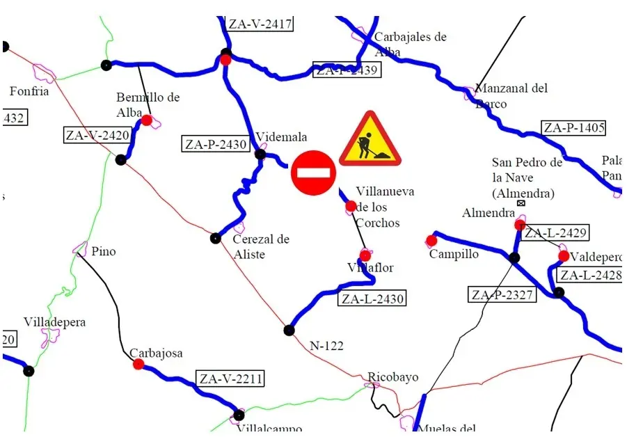 Corte carretera