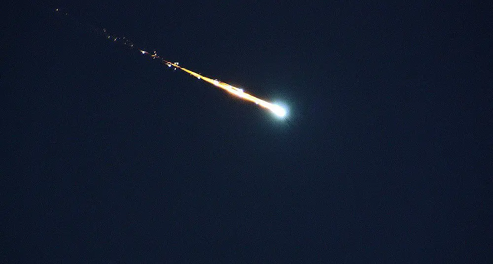 Meteorito imagen de archivo vía National Geographic