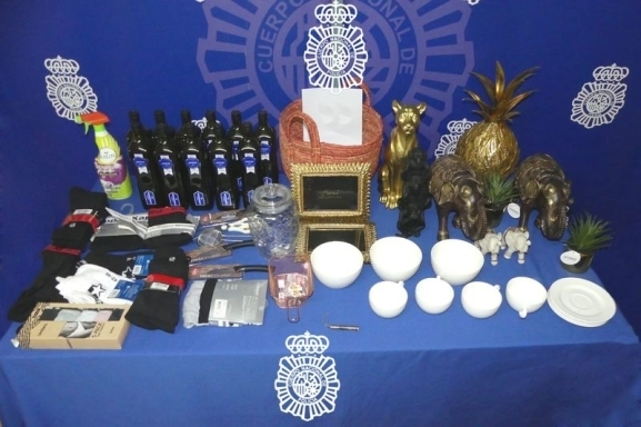 Productos encontrados en la furgoneta vía Salamancartvaldia.es