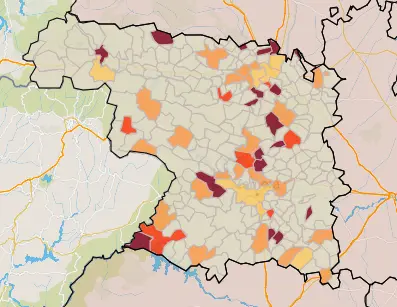 Mapa IA municipios a siete días (14 de octubre)
