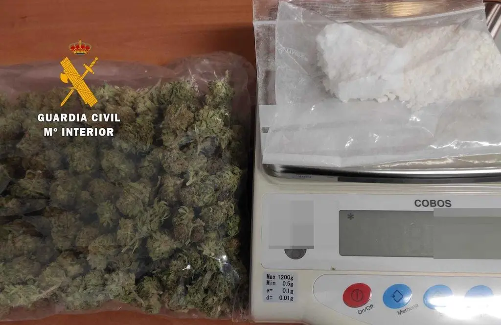 Cocaína y marihuana GC