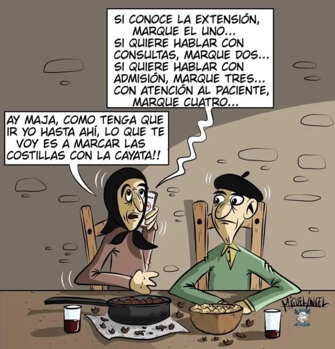 Viñeta sobre la cita previa. Autor: El rincón de Miguel