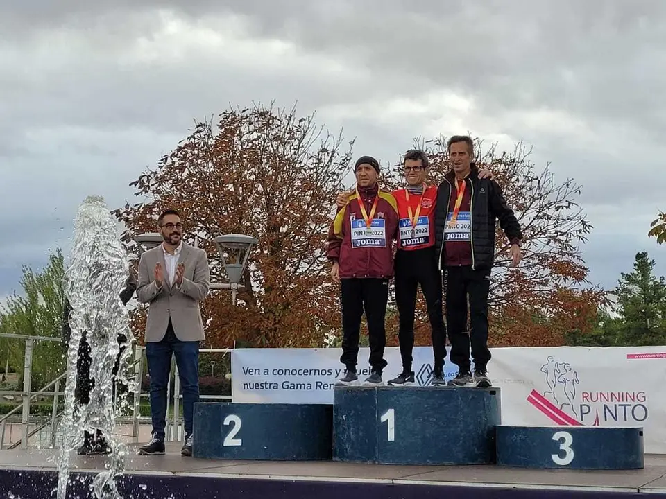Pódium I Cto de España de 5 Km en Ruta