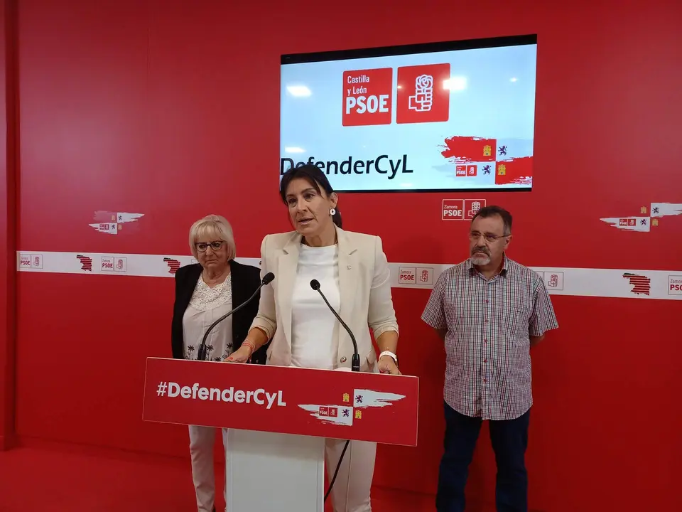 01 PSOE Zamora. Procuradores Ana Sánchez, José Ignacio Martín Benito e Inmaculada García Rioja RdP 20-09-2022