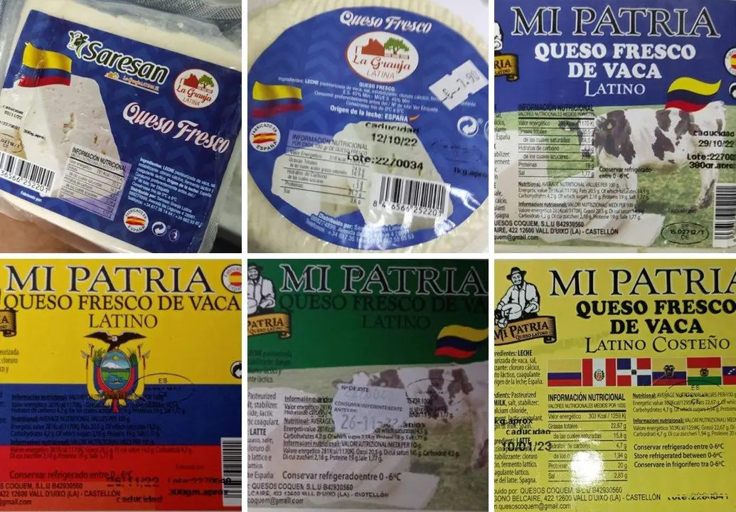 Quesos vía FACUA.org