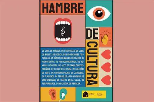 Cartel de la campaña 'Hambre de cultura'
