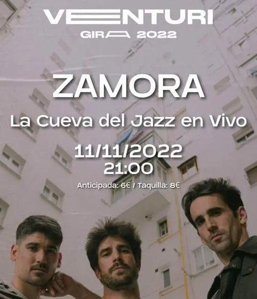 Cartel de la actuación de Venturi en Zamora