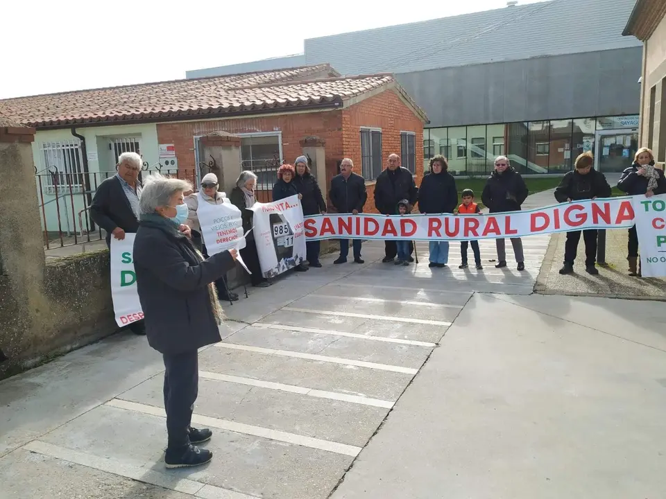 Protesta sanidad Sayago. Fotografía: CEDIDA