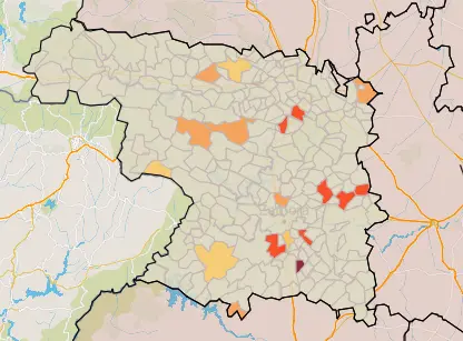 Mapa IA municipios a siete días (30 de noviembre)