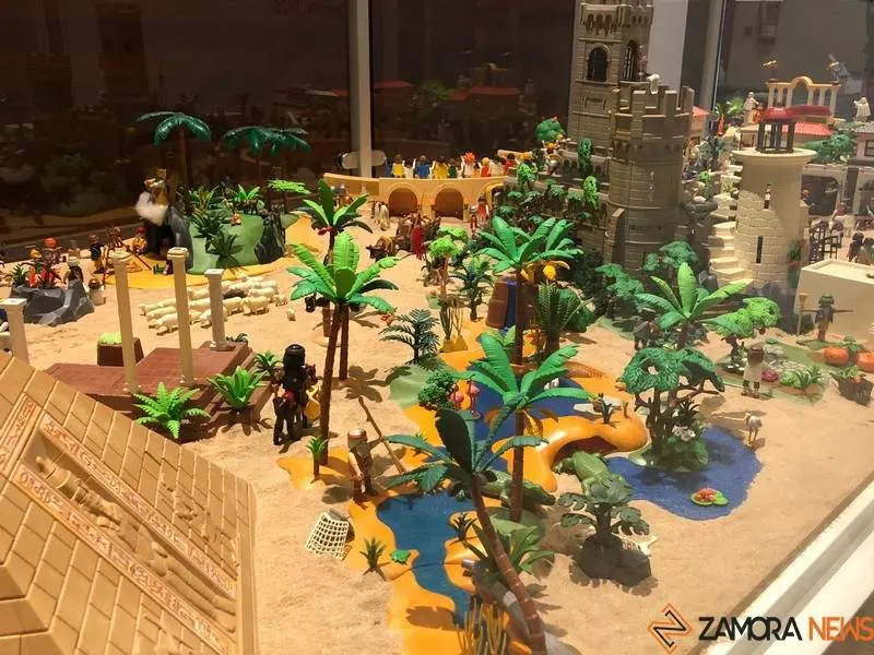 Belén de Playmobil que puede verse en el Museo Etnográfico