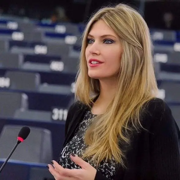 La vicepresidenta de la Eurocámara, Eva Kaili