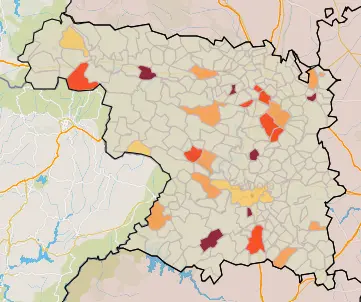 Mapa IA municipios a siete días (13 de diciembre)