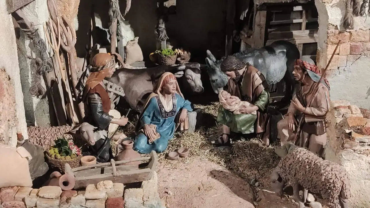 Una de las escenas del belén de La Morana