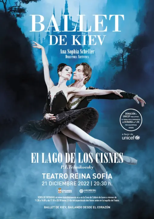 Representación del Lago de los Cisnes del ballet de Kiev en Benavente