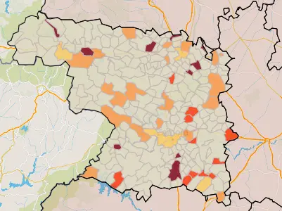 Mapa IA municipios a siete días (23 de diciembre)