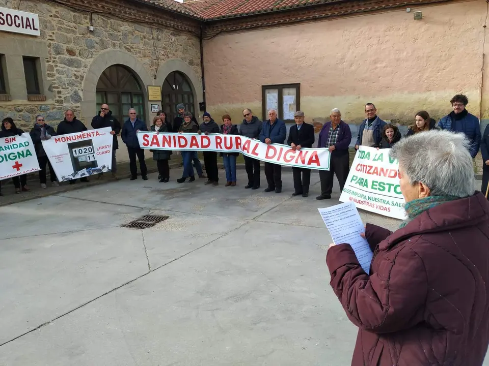 68 protesta de la Plataforma en Defensa de la Sanidad Pública de Sayago. Fotografía: CEDIDA