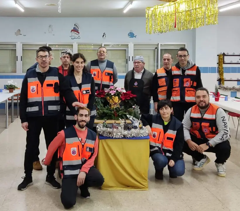 cena voluntaria protección civil