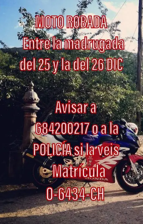 Moto robada
