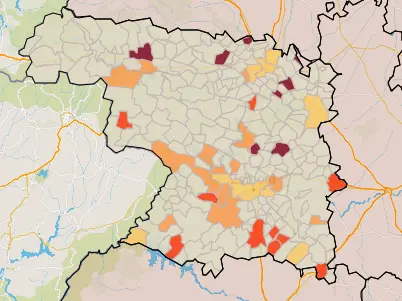 Mapa IA municipios a siete días (27 de diciembre)