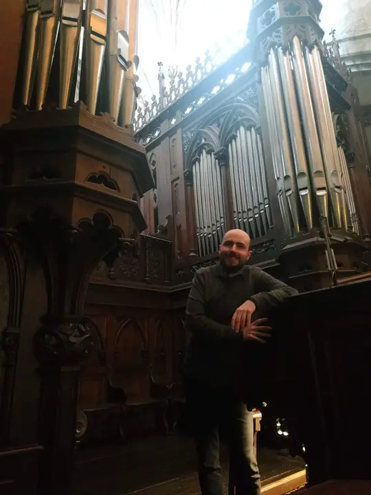 El músico y organista zamorano Víctor Aliste
