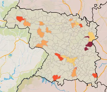 Mapa IA municipios a siete días (3 de enero)