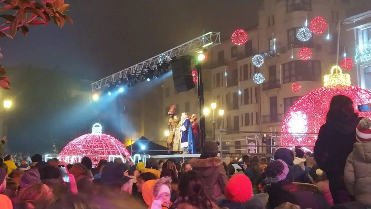 Los Reyes Magos en la Plaza Mayor de Zamora