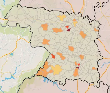Mapa IA municipios a siete días (10 de enero)