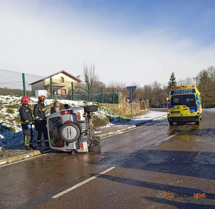 Accidente en Palacios de Sanabria