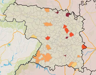 Mapa IA municipios a siete días (17 de enero)